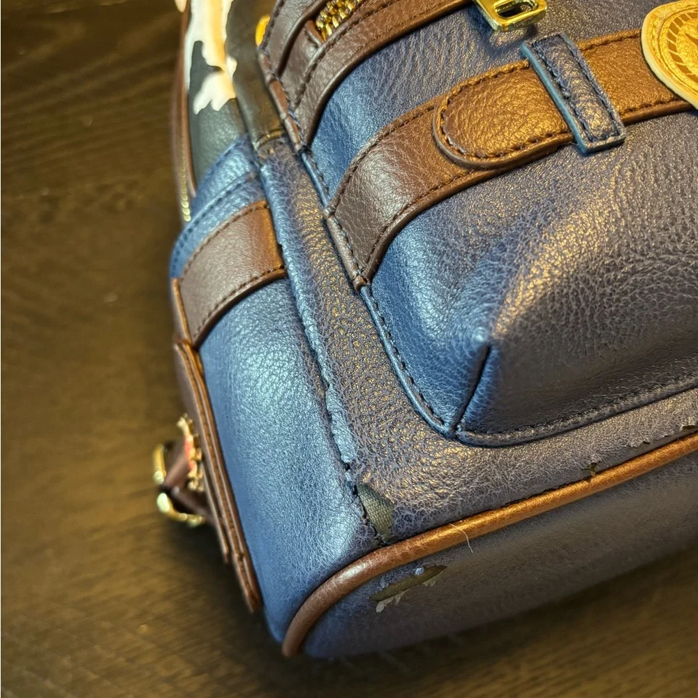 Loungefly Pixar Woody Mini Backpack and Bullseye Cutie Cuff - Picture 2 of 5